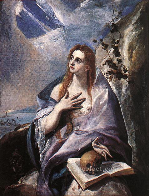 The Magdalene 1576 Mannerism Spanish Renaissance El Greco Oil Paintings